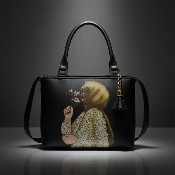 Hijab Girl Printed Handbag